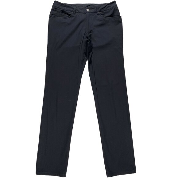 M5968S - Lululemon ABC Pant Classic Warpstreme Obsidian men's size 32x33 - Picture 1 of 9